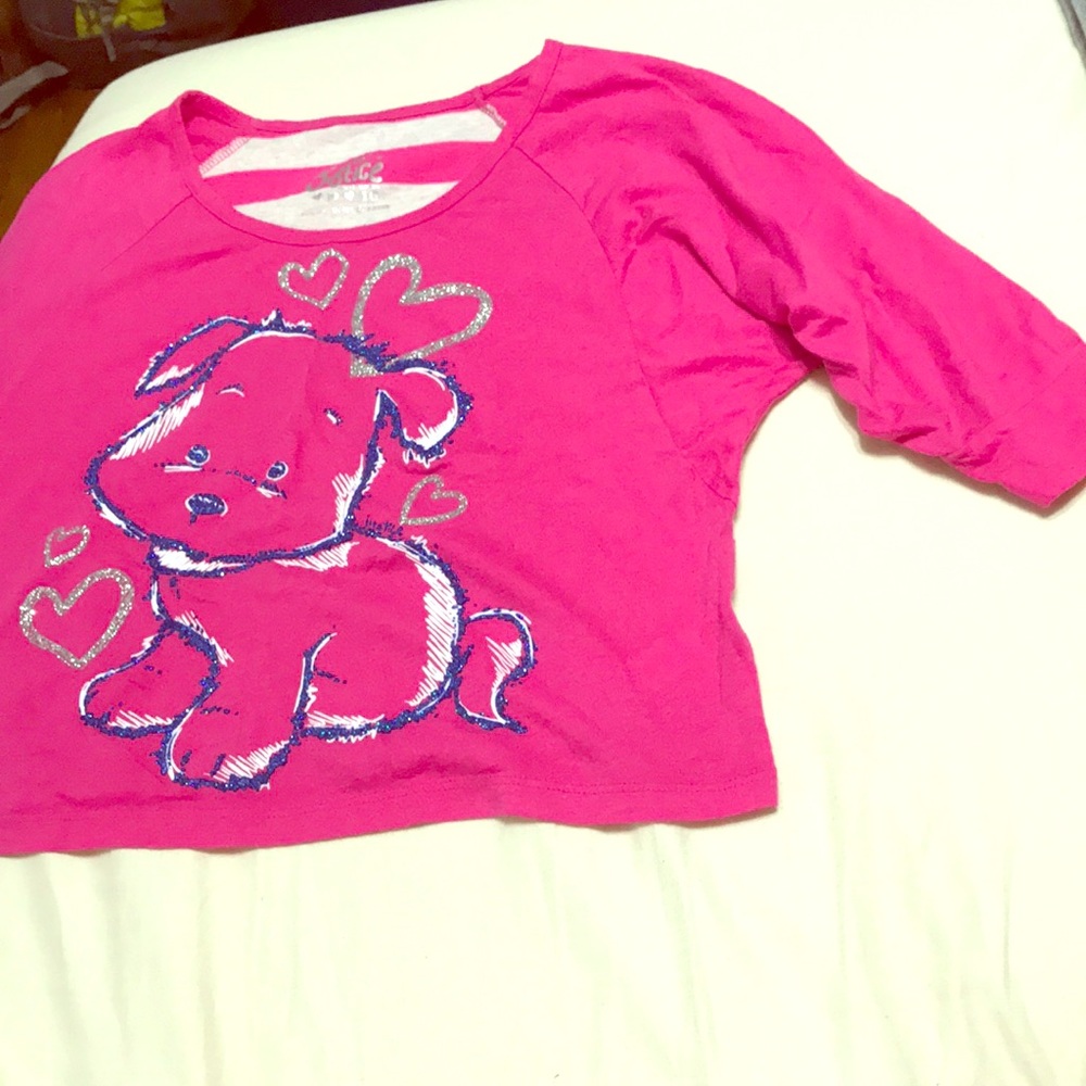 3/4 sleeve dog shirt